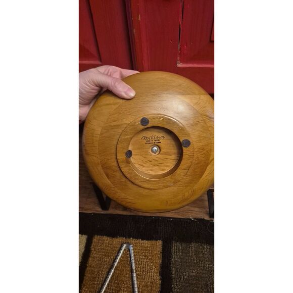 Vintage Milbern Bowl Nutcracker 9 3/4” ROUND 6" H Mid Century Modern Nut Cracker - Picture 4 of 5